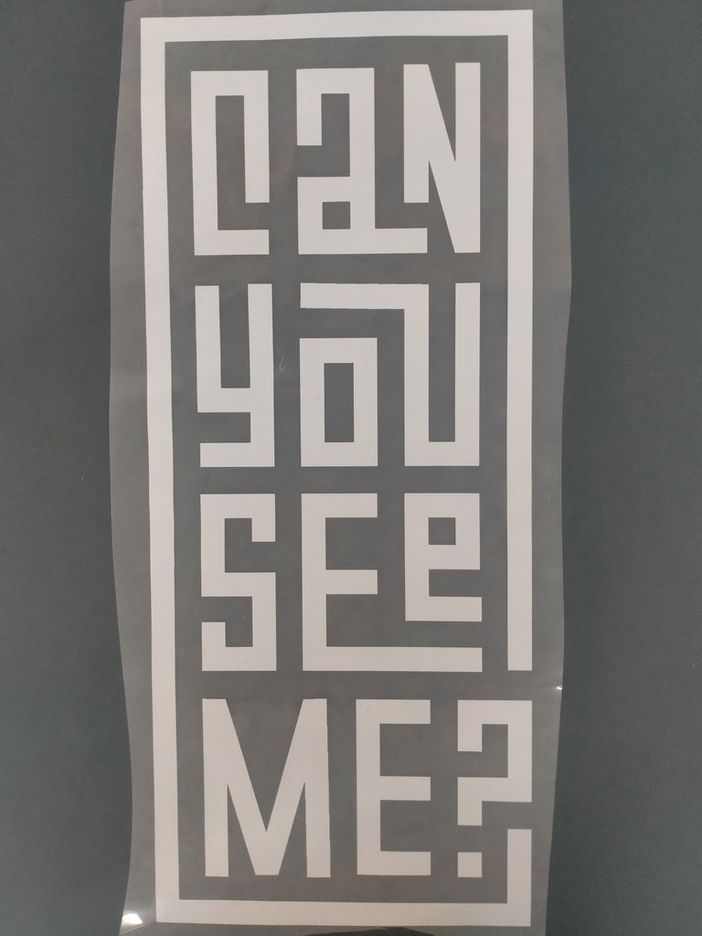 Can you see me  print