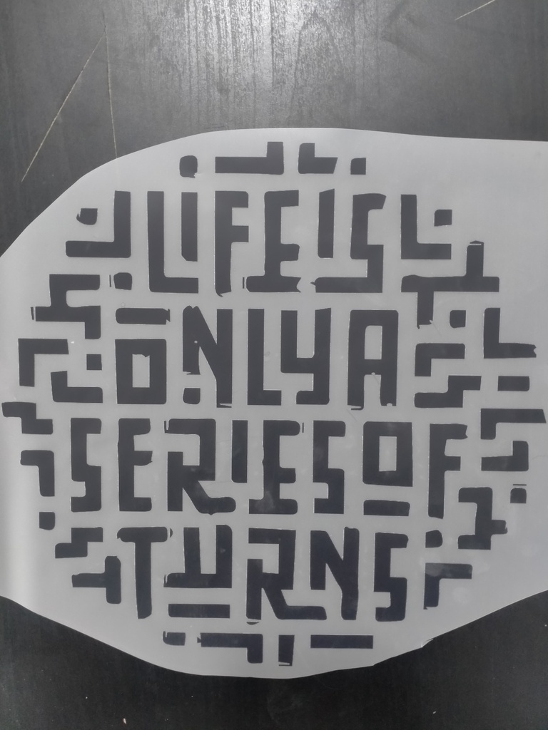 Life Is Only A Series Of Turns  (print)