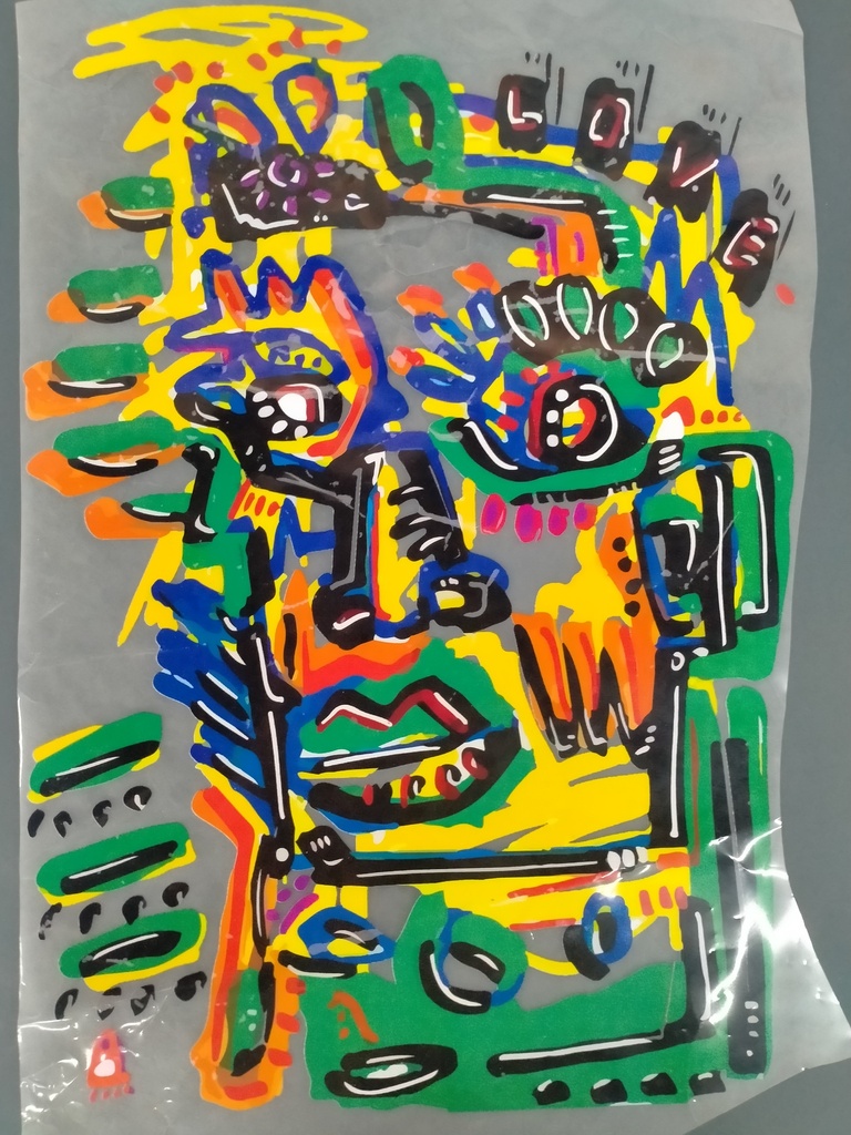 Crazy Face print