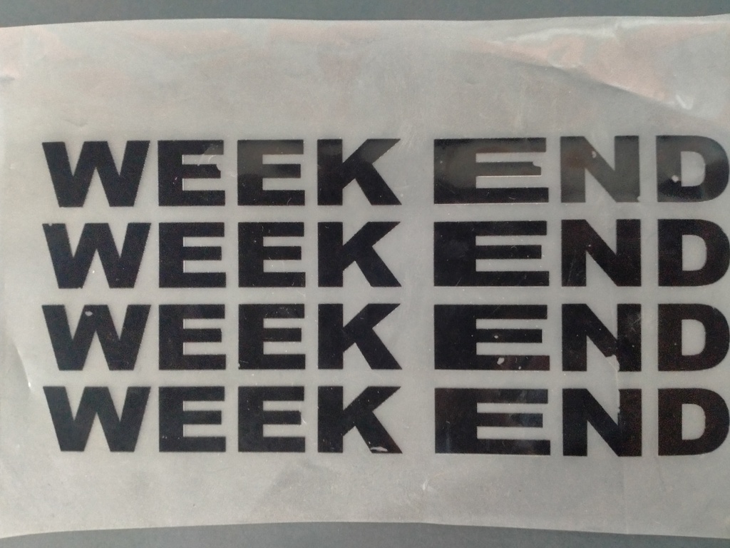 Week End print