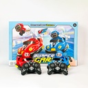 عربيات تصادم لشخصين ضد بعض مزودة بصوت واضاءة  وريموت تحكم عن بعد _ قطعتين