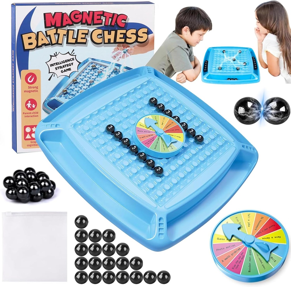 لعبة الشطرنج المغناطيسي 2 او 4 لاعبين تحدي ممتع للتسلية الجماعية
