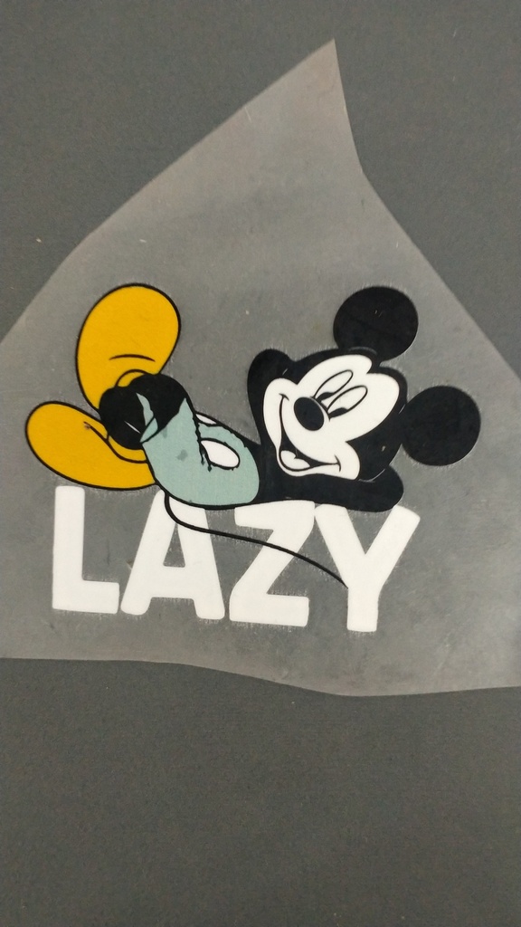Lazy Micky Mouse print