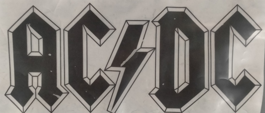 AC/DC black print