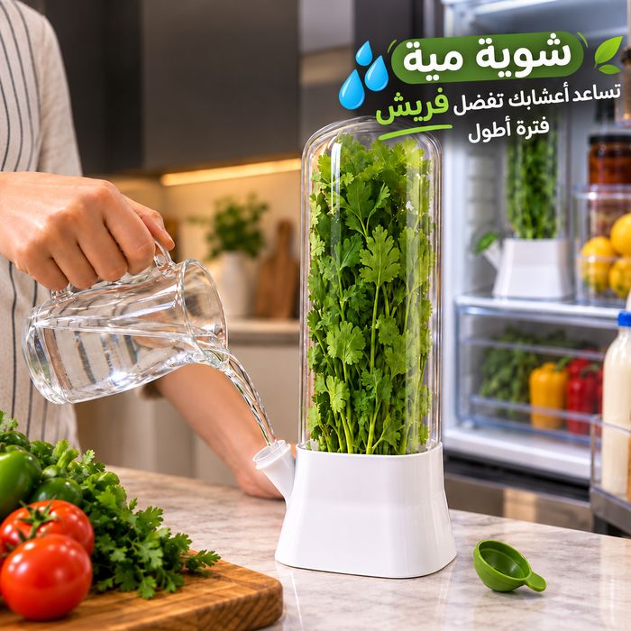 حافظة  اعشاب اكليريك لحفظ الخضراوات الورقيه فريش اطول فتره ممكنه