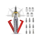 مفك براغي مغناطيسية 14 في 1 برأس قابلة للدوران بزوايا 180 درجة