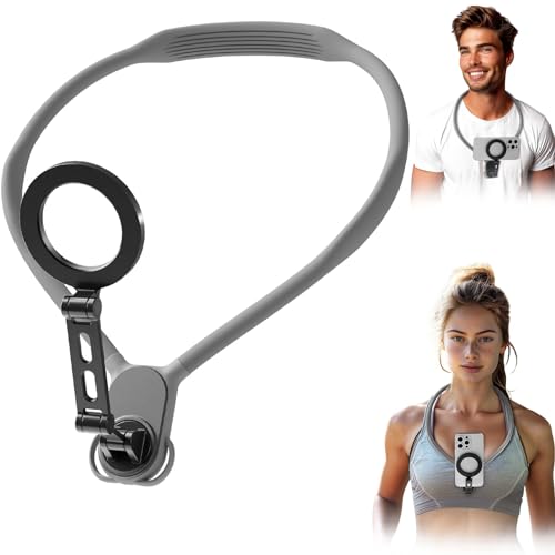 حامل موبايل  مغناطيسي للرقبه قابل للطي لتصوير الفيديوهات