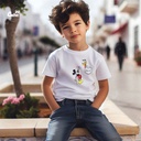 Goofy And Mouse تيشيرت اطفال قطن باللون الابيض