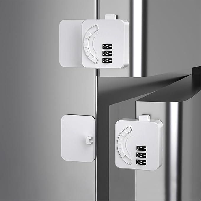 قفل امان لاصق برقم سري للدواليب والادراج والثلاجة لحماية الاطفال