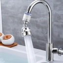 وصلة حنفية متحركة بدوران 360 درجة مزودة بفلتر داخلي ب 3 مستويات لتنظيم قوة ضخ المياه