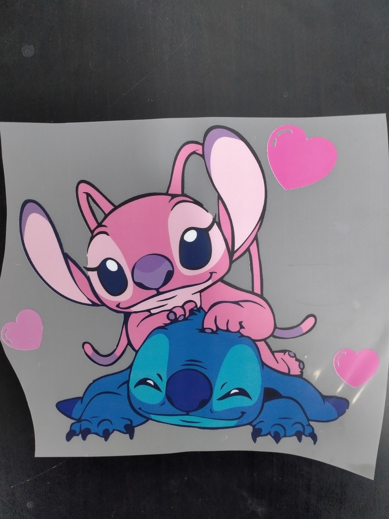 Stitch &amp; Angel Vibes print