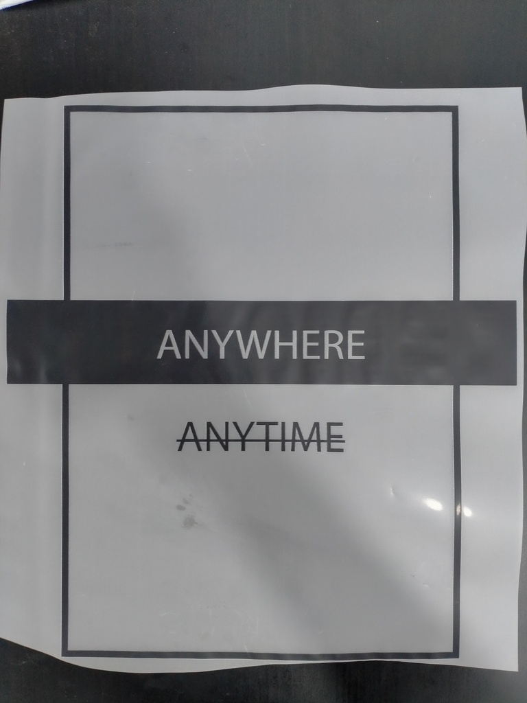 Anywhere Anytime print