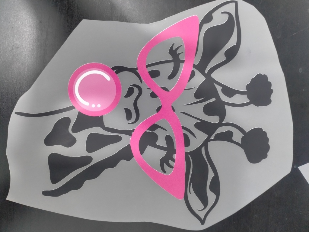 Giraffe with Gum print