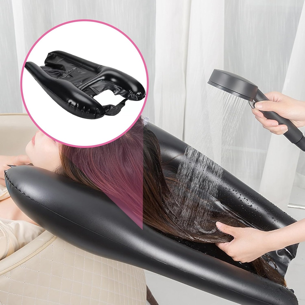 حوض غسيل شعر متنقل قابل للنفخ خامة وتربروف