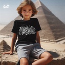 Pharaoh Mode تيشيرت اطفال قطن باللون الاسود