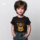 Little Tiger تيشيرت اطفال قطن باللون الاسود