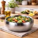 بولة استانلس ستيل تركي عميقة للسلطة مقاس 28 سم