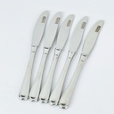 طقم سكاكين عشاء 12 قطعة استانليس ستيل باللون الفضي