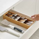 منظم درج خشب بخمس خانات لتنظيم وترتيب ادوات المطبخ