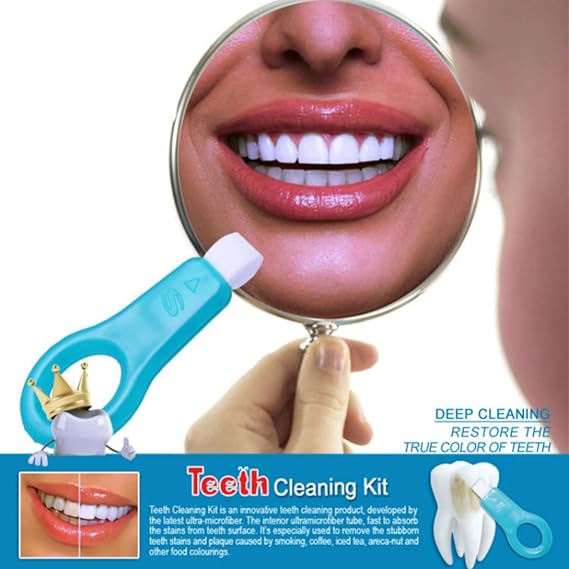 مبيض الأسنان السحري لازالة الاصفرار الناتج عن الشاي والقهوة