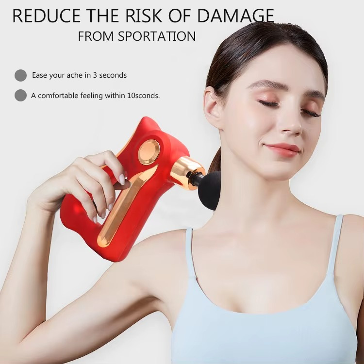 مسدس مساج للجسم ب 4 رؤوس مختلفة و 6 مستويات