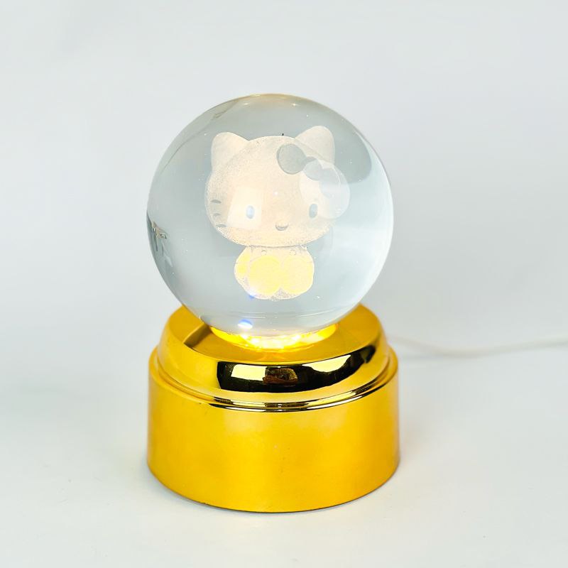 بلورة كريستال ثلاثية الابعاد بتصميمات مختلفة بقاعدة قابلة للفصل