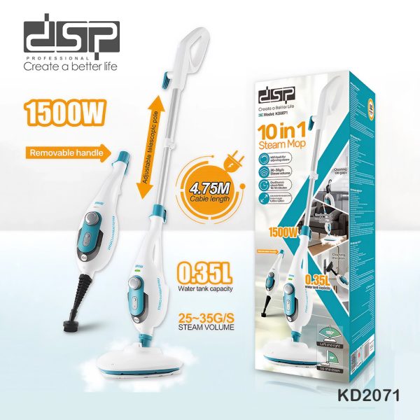 مساحة بخار متعددة الاستخدامات 10 في 1 بمقبض قابل للفصل بقدرة 1500 وات