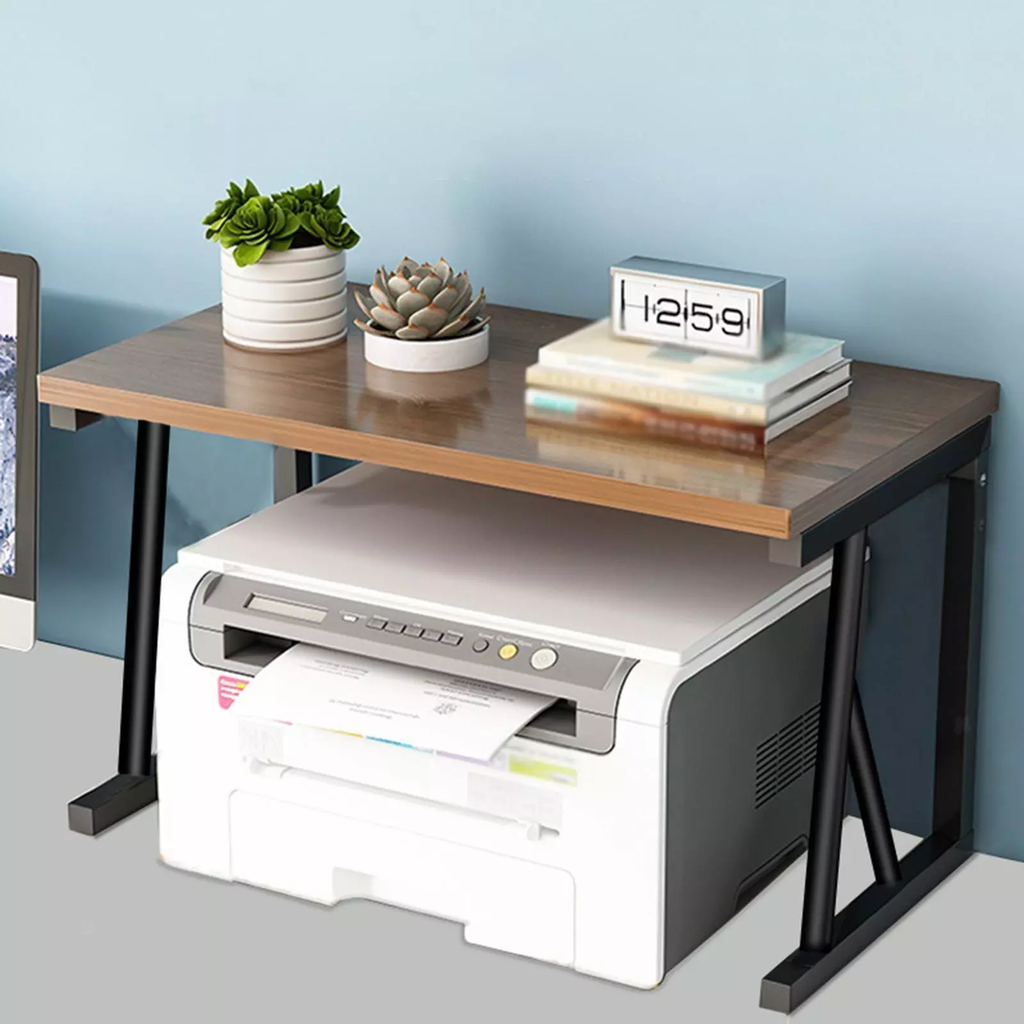 استاند طابعة خشبي لسطح المكتب لتوفير المساحة