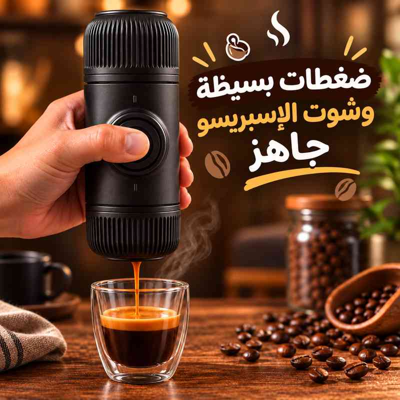 ماكينة اسبريسو يدوية محمولة تعمل بالضغط