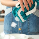 صانع مكعبات ثلج سيليكون لتبريد العصائر والمشروبات بغطاء