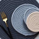 كوستر هاند ميد دائري للسفرة والمطبخ