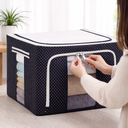 شنطة تخزين جامبو وتر بروف بهيكل معدني للملابس والبطاطين