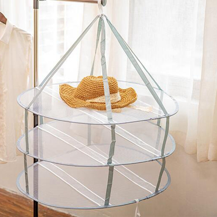 منشر حمام شبك 3 ادوار دائري لتجفيف الملابس الداخلية والجوارب