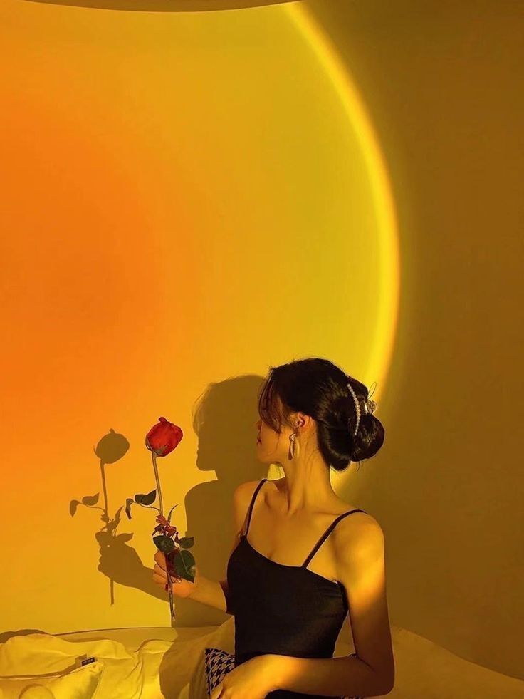 مصباح غروب الشمس بالوان ار جي بي برأس قابلة للفصل والدوران 180 درجة