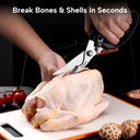 مقص مطبخ بسوسته و مفتاح امان لتقطيع الفراخ والخضروات متعدد الاستخدامات