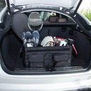 منظم شنطة سيارة مقسم لجزئين بجيوب خارجية متعدد الاستخدام