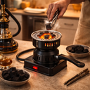 جهاز اشعال الفحم الكهربائي للشوي وقت الرحلات والتخييم 500 واط
