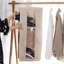 شماعة ومنظم شنط واحذية داخل الدولاب زوجي وتربروف للحفاظ عليها من التكسير والأتربة بجزء شفاف لسهولة الأختيار