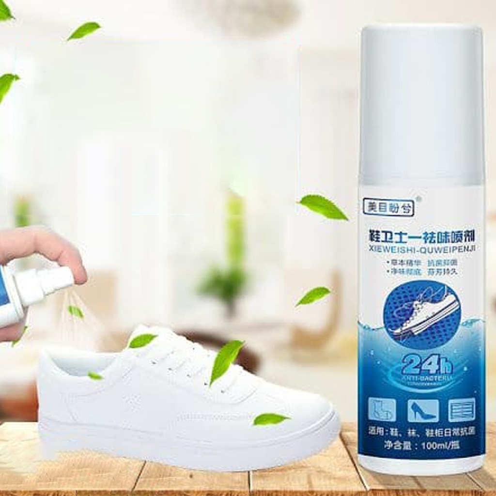 سبراي مزيل للروائح الكريهة والبكتريا من الاحذية والشرابات يدوم 24 ساعة 100 ملي