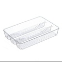 منظم ادراج اكليريك 3 اجزاء للمعالق والشوك والسكاكين والاكسسورات للمطبخ وغرف النوم