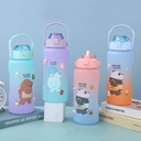 Banda Water Bottle with Sealed Cap and Straw 2 liter 