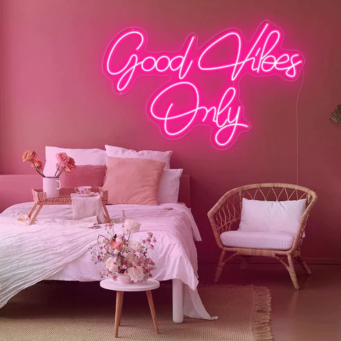 Good Vibes Only Neon Led Light Sign Art Decor