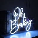 Oh Baby Neon Led Light Sign Art Decor
