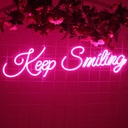Keep Smiling Neon Led Light Sign Art Decor