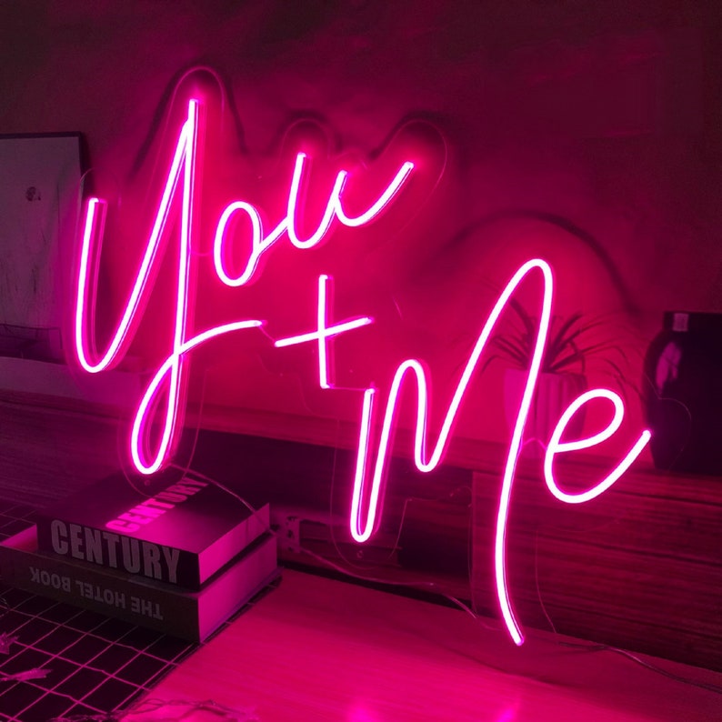 You + Me Neon Led Light Sign Art Decor