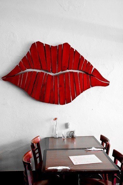 Passion Lips 3D Wood Wall Art