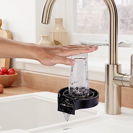 جهاز تنظيف وغسيل الاكواب والزجاجات الاتوماتيكي السريع بفتحه لتصريف المياه