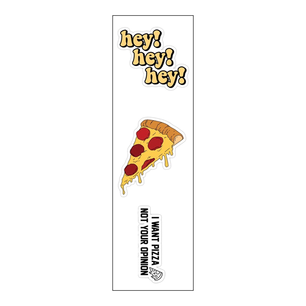 I Want Pizza Not Your Opinion Vinyl Sticker Pack Reusable &amp; Waterproof