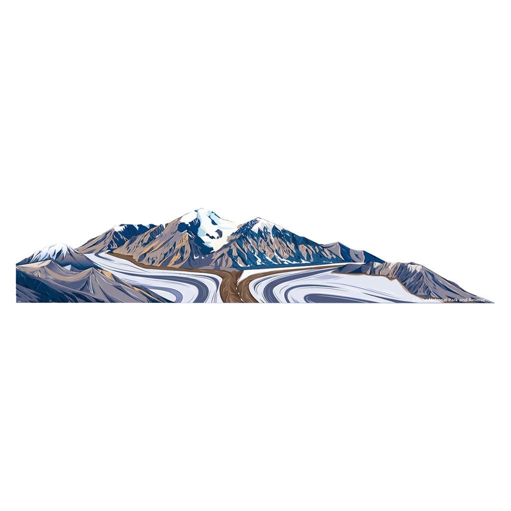 Kenya Mountain Vinyl Sticker Reusable &amp; Waterproof For Water Bottles