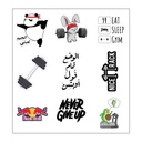 الوضع تمام فُول أوبشِن Vinyl Sticker Pack Reusable &amp; Waterproof
